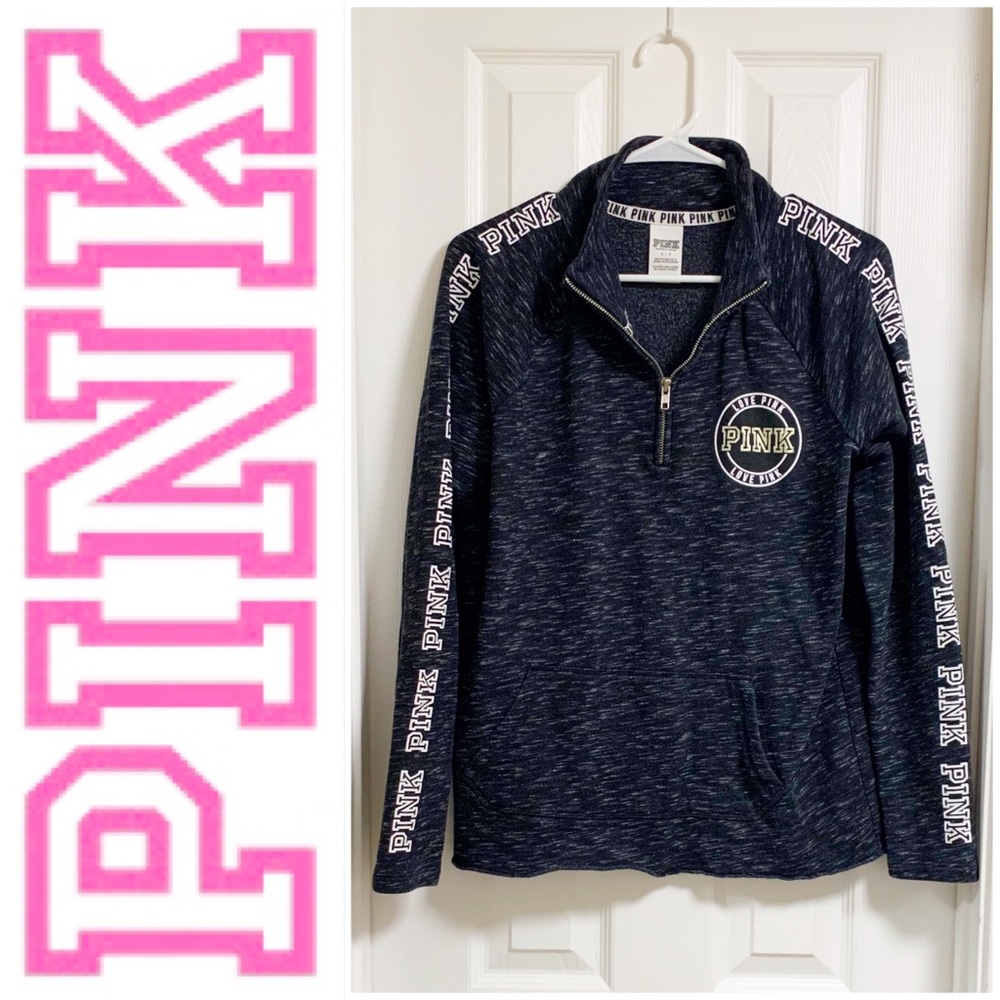 Victoria’s Secret PINK Logo Pullover Gold Size S